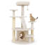 Cat Tree Multilevel Cat Climbing Tower Kitty Activity Center-White