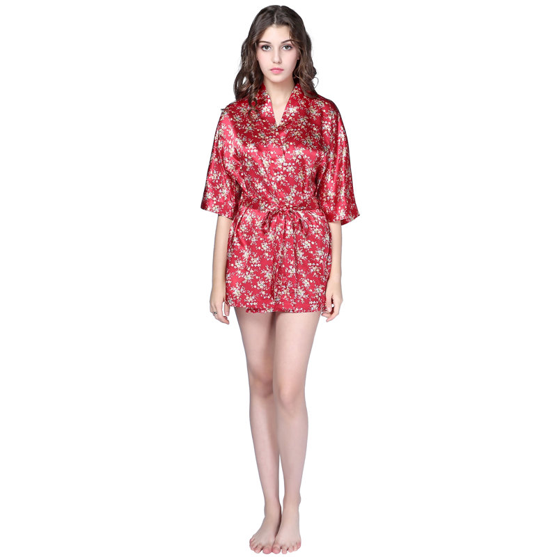 Peignoir Richie Sateen, Rouge, L