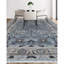 Oriental Hand-Knotted Wool Area Rug in Gray/Blue/Brown-1108918206-1076497410