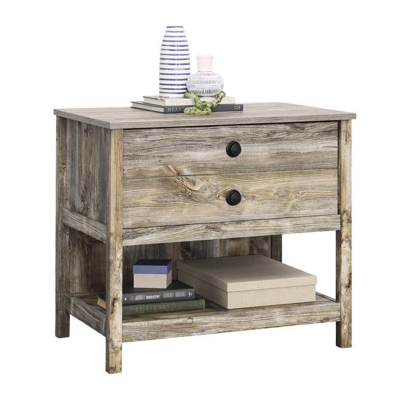 Classeur latéral de bureau brun à finition côtière, bois d'ingénierie, tiroir à pleine extension pour différentes sortes de dossiers, dossiers de rangement polyvalents, livres, décor, système, base, conception compacte, installation facile multiple