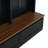 Farmhouse 4-In-1 Hall Tree With Wood Grain Bench And Storage Drawers, Black-1315732259