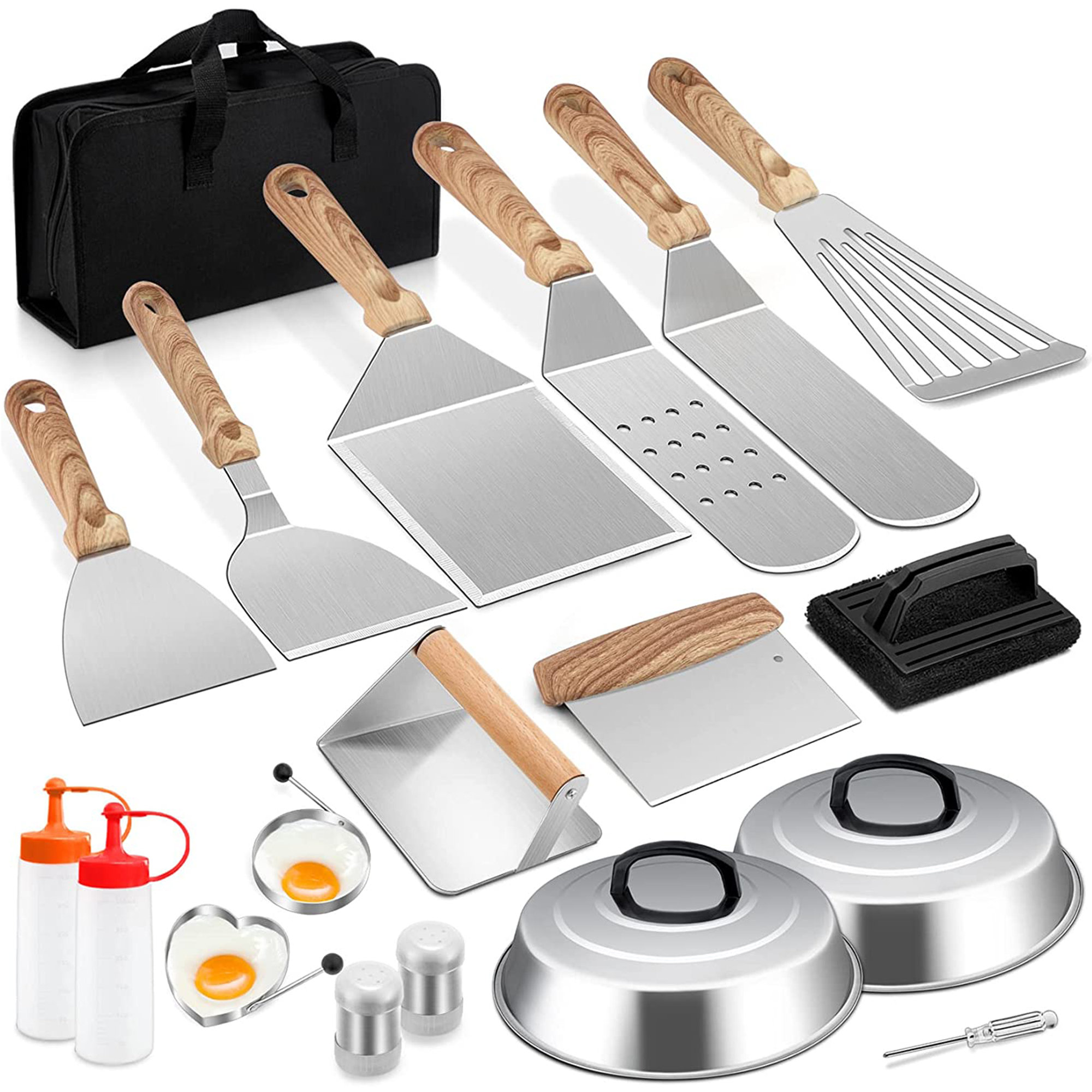 Stainless Steel Non-Stick Dishwasher Safe Grilling Tool Set