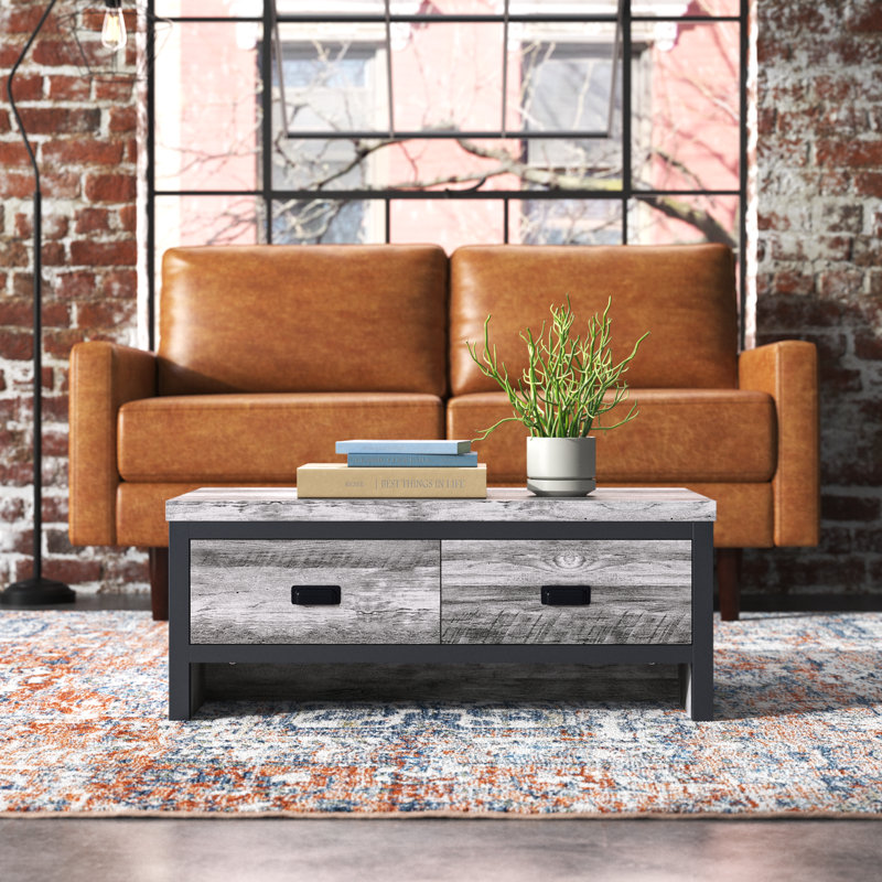 Mission Creek Sled Coffee Table with Storage, Grey