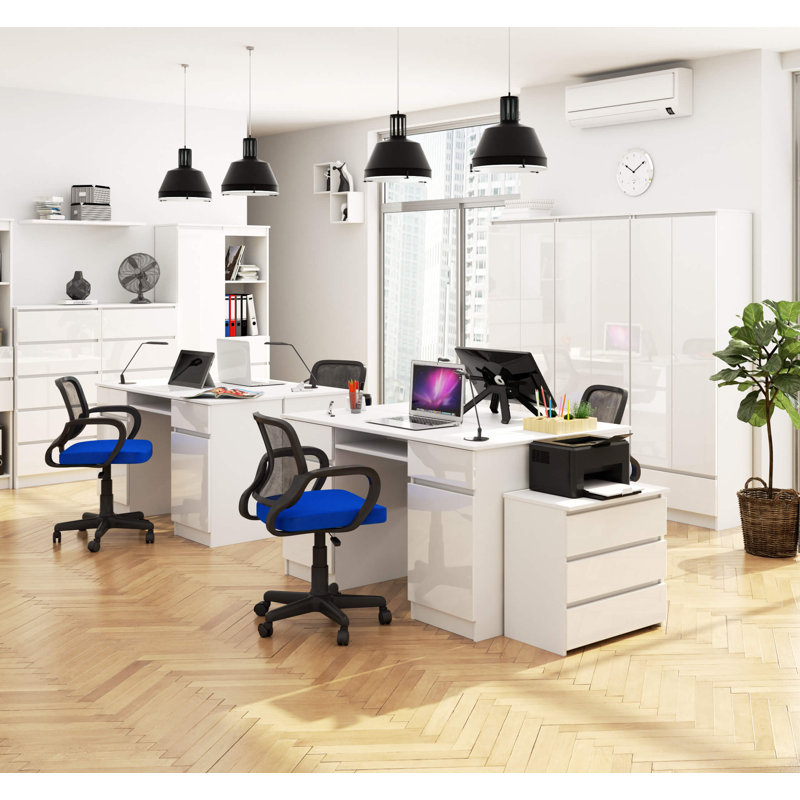 Eldrige Computer Desk, White Gloss