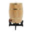 Tonneau à vin en bois de pin de 10 L / 2,64 gallons avec base et robinet, tonneau de vin de table rétro pour bar à domicile et réception-132063268