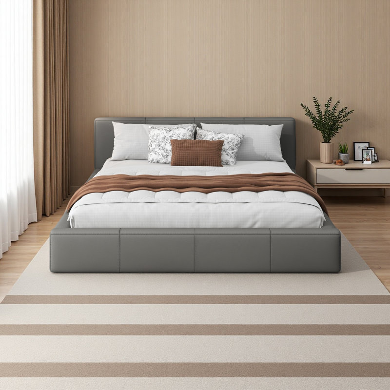 Stylish Upholstered Bed, Full