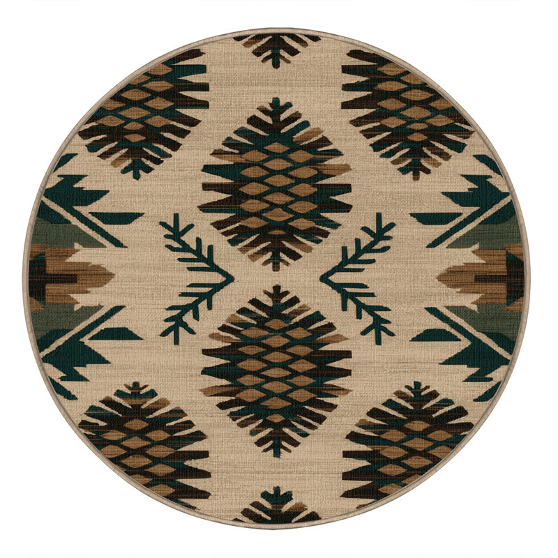  Tapis lavable Pinon, Rond 3 pi