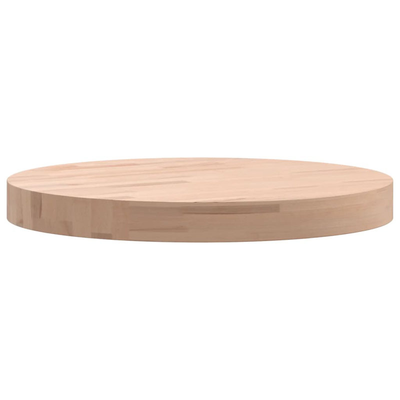 Tiphonnet Solid Wood Table Top, Natural, 4cm H x 40cm W x 40cm D