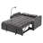 Sofa Bed With Trundle Dark Grey-612110563