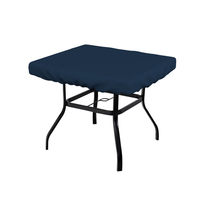 Heavy-Duty Multipurpose Square Patio Table Top Cover, Waterproof Outdoor UV-Resistant Table Cover, Blue, 6" H x 42" W x 42" D