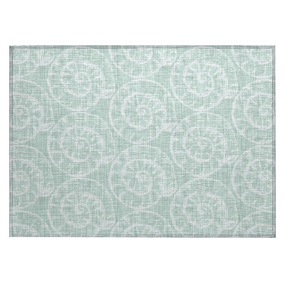 Amberlea Washable Geometric Indoor / Outdoor Rug