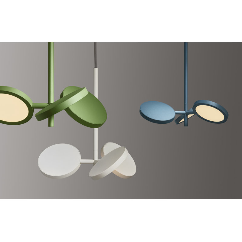Shine On 3 - Light LED Pendant, Marine Blue, 16" H x 15" W x 15" D