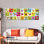Fruits et légumes, tableau alphabétique sur toile-882983763