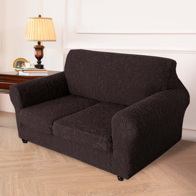 Housse tricotée pour fauteuil inclinable en jacquard