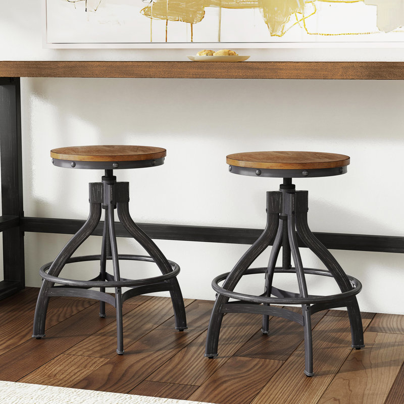 Stool Outlet Wellman Adjustable Height Swivel Bar Stool Kitchen