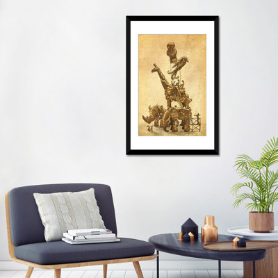 « the clockwork menagerie », impression sur toile