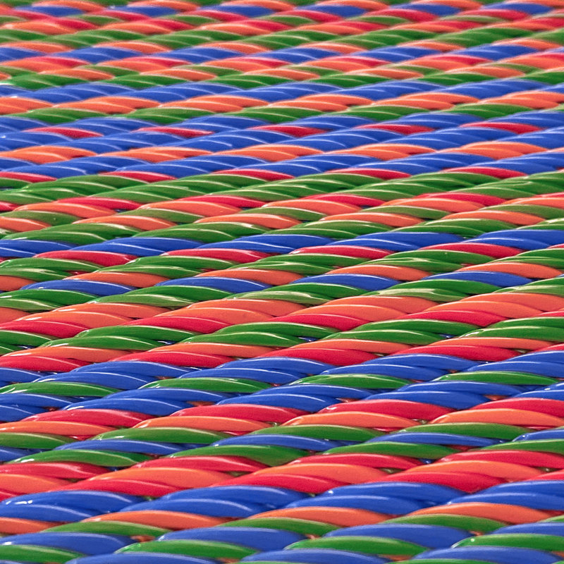 Tapis intérieur / extérieur rouge Acklin, Rectangle 8 pi 10 po x 11 pi 10 po