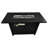 25" H X 42" W Steel Outdoor Fire Pit Table With Lid-206756495-206756493