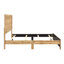 Grand lit 1pc charme rustique contemporain-187834165