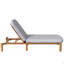 Chaise longue d'extérieur pour chaise longue d'extérieur inclinable avec dossier réglable-124927227