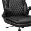 Chaise de bureau ergonomique en cuir Marama avec accoudoirs rabattables-229454957