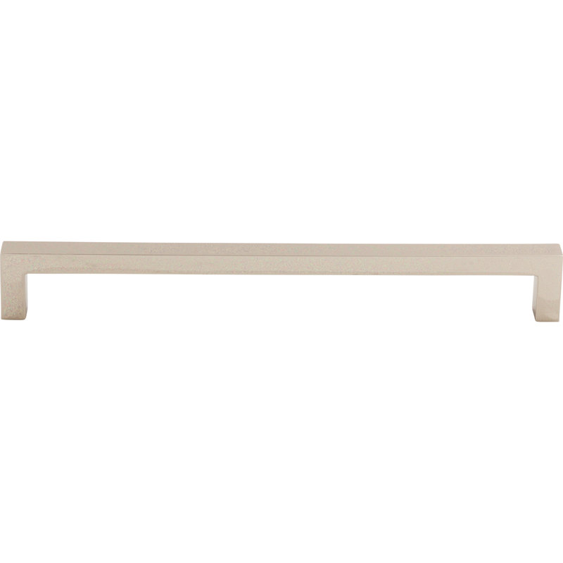 Square Bar pull, Polished Nickel, 8 13/16" Center to Center