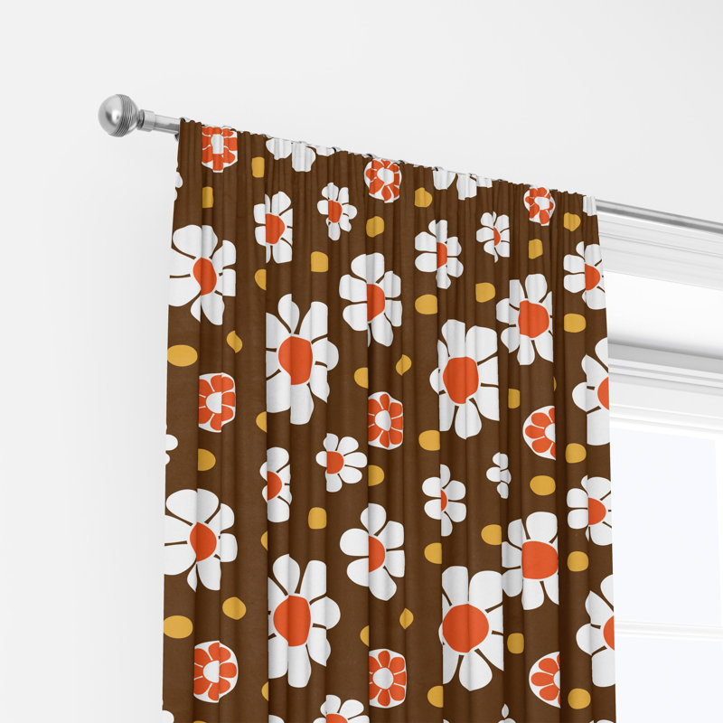 Semi Sheer Curtain Pair, 20" W x 52" L