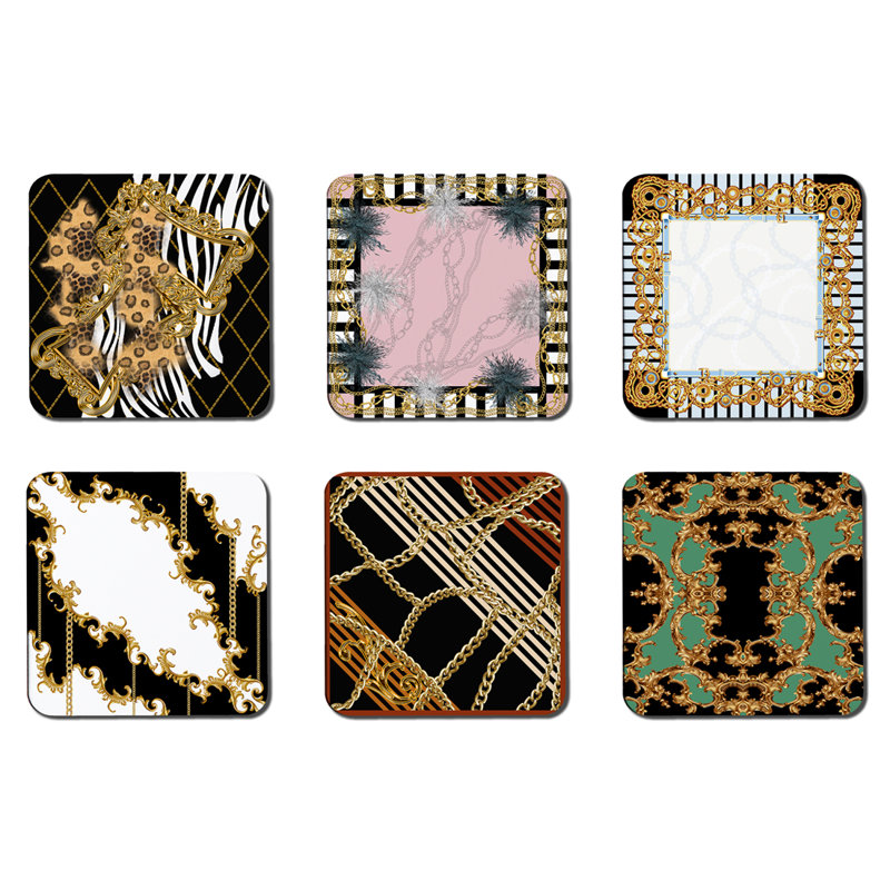 Square 6 Piece Coaster Set