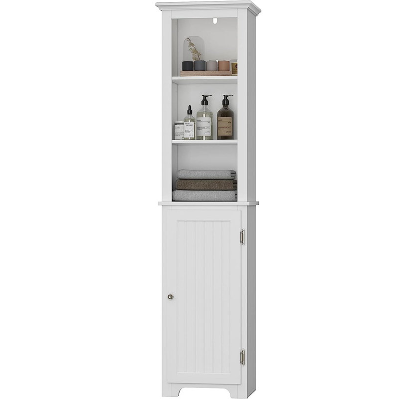 Armoire à linge autoportante, blanc