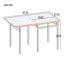 Extendable Dining Table Sets(Must include both Table and Chair), MDF Metal, Industrial, Small Kitchen