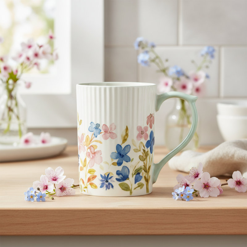 10 Strawberry Street Lylah Mug, Painted Garden