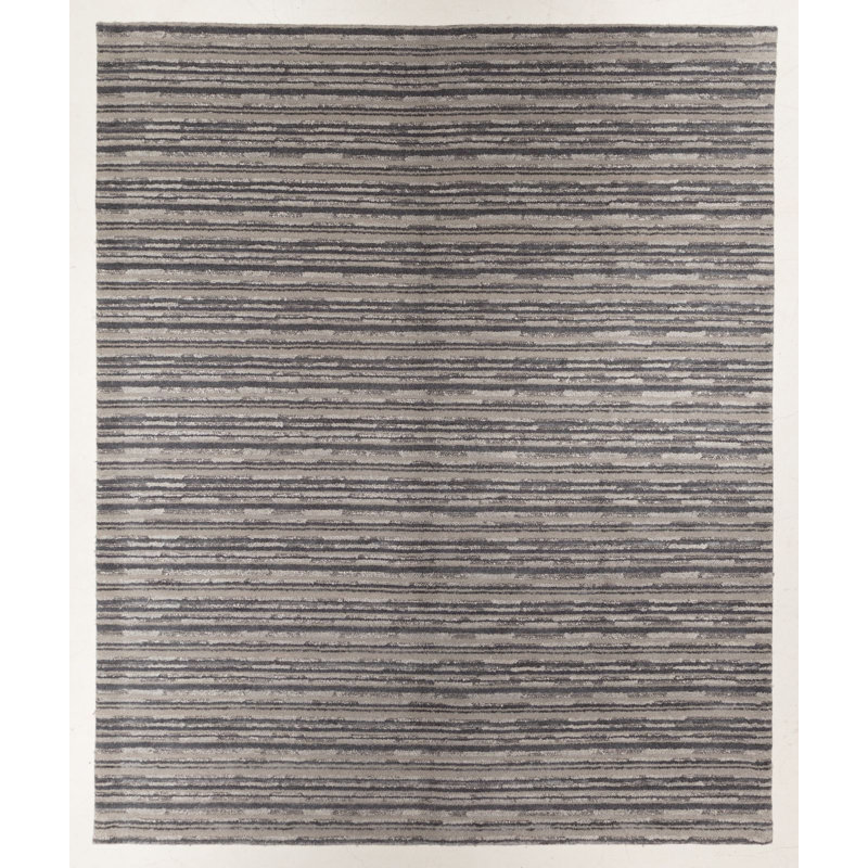Hand Knotted Striped Rug