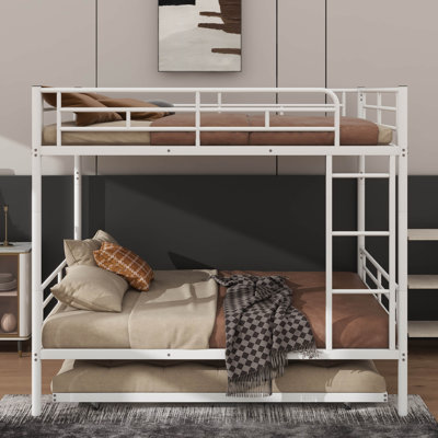 Metal Bunk Bed With Underbed Trundle