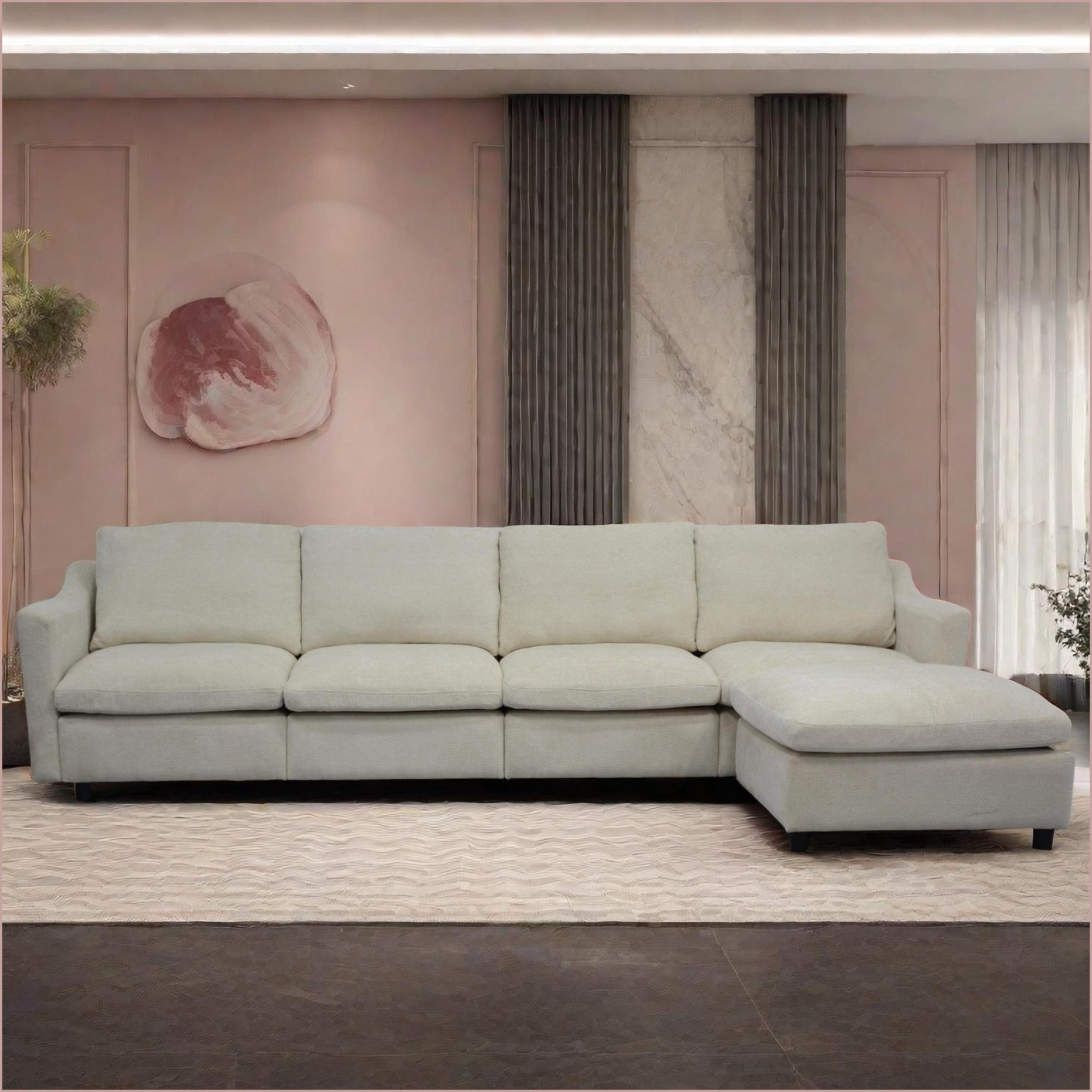 Latitude Run® Sofas 4-Seater Modern Minimalist Modular Cloud Sofa with ...