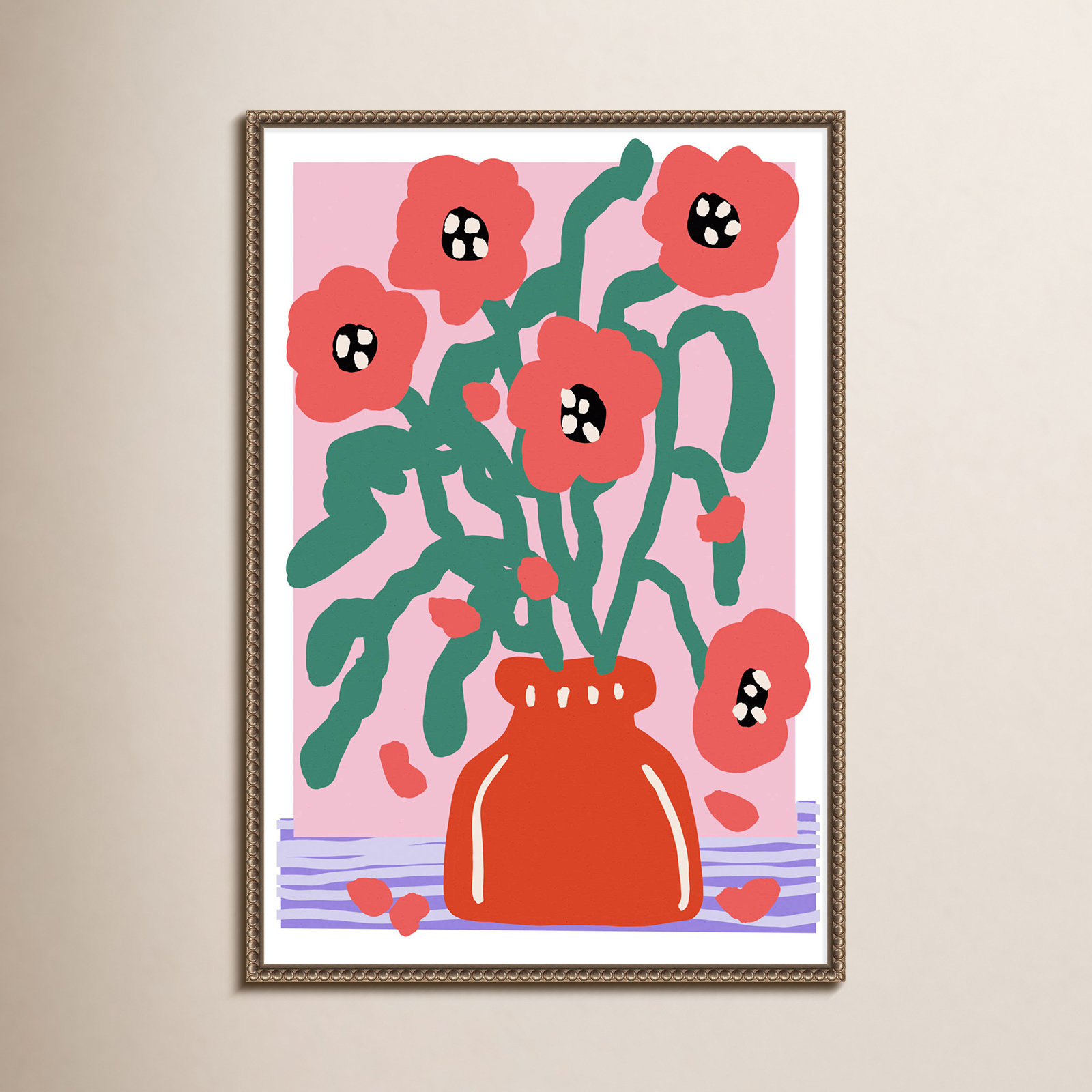 Chasidee "Flower Impression" Canvas Print