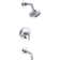 Purist® Rite-Temp Pressure-Balancing Bath and Shower Faucet Trim with Push-Button Diverter, 7-3/4" Spout and Lever Handle, Valve Not Included