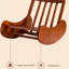 Chaise berçante en bois massif