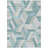 Machine Washable Indoor/Outdoor Claudian ACN1241 Teal Rug-103719046