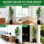 Artificial Fiddle Leaf Fig Tree with Planter, 5/6Ft Tall Fake Tree with Natural Wood Trunk for Home Decor, Faux Ficus Tree Fake Moss for Home Office Wedding Party Gifts Indoor Outdoor Decor-698100923