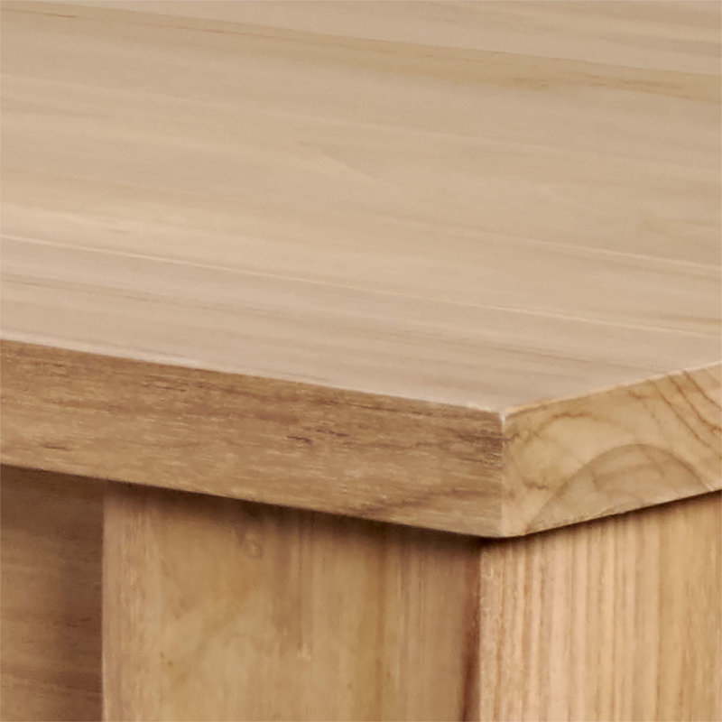 Table de salle à manger en bois massif Loredana, 30" H x 72.1" W x 36.2" D