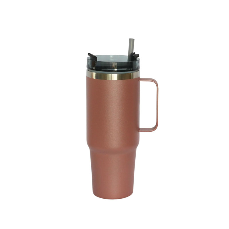 Creative Gifts International 30oz. Double Wall Insulated Stainless Steel Water Bottle, Rose