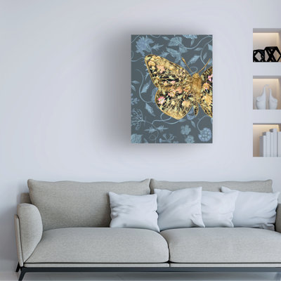 August Grove® Melissa Wang Nesting Butterfly II Canvas Wall Art