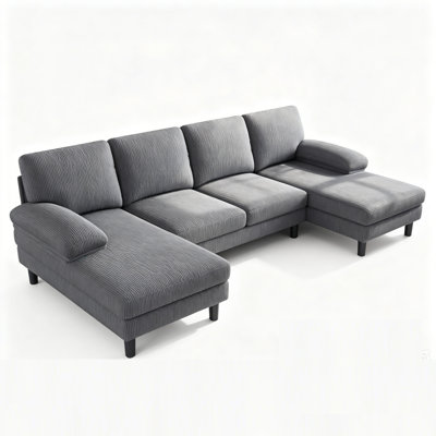 Trego 105'' Upholstered U-Shaped Symmetrical Sectional 