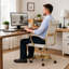 Fauteuil de bureau en cuir Humairaa-1103856403