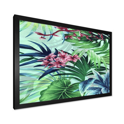 Fleurs tropicales rétro VII - Impression sur toile