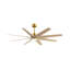 Ariella - Eight Blade Ceiling Fan - Integrated LED - Matte Black Finish - Matte White Blades-238019802-238019752