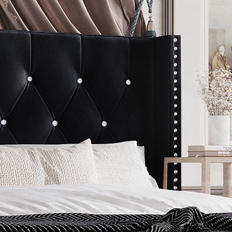 Falaq Solid Wood Piece Bedroom Set, Full/Double, Black