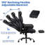 Grande et grande chaise de bureau avec 2 vibrations, fauteuil de bureau robuste de 400 lb-1997329456