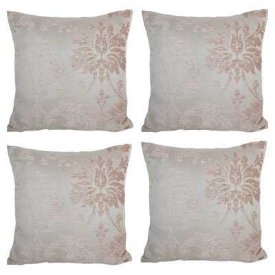 Frisch Floral Square Throw Pillow Cover