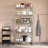 36'' W Steel Adjustable Height Shelving Unit with Wheels-1177426331